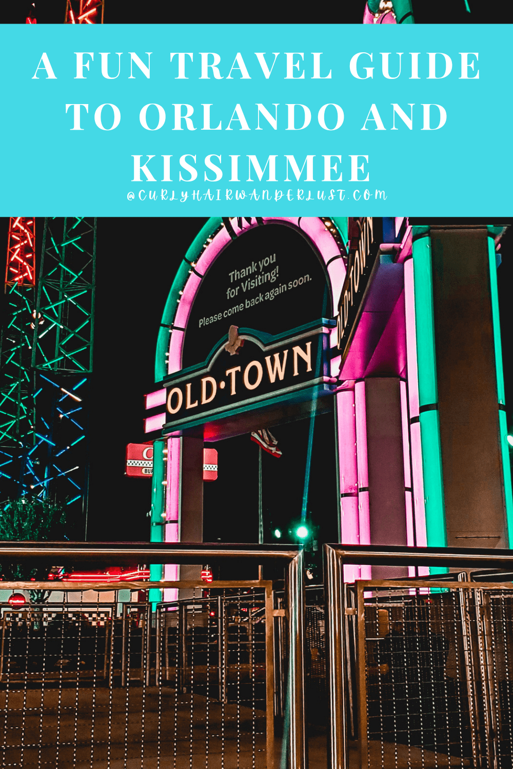 Kissimmee and Orlando travel guide pin