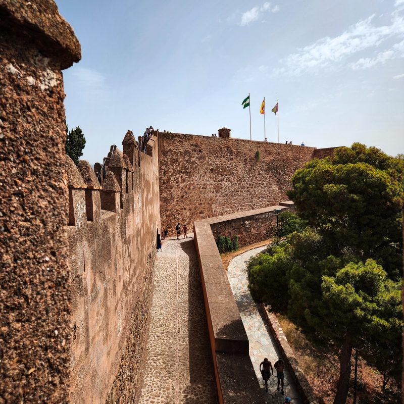 castillo de gibralfaro in malaga spain