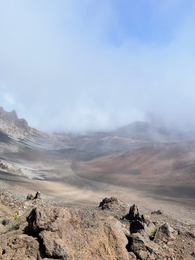 volcanic valley view at haleakala